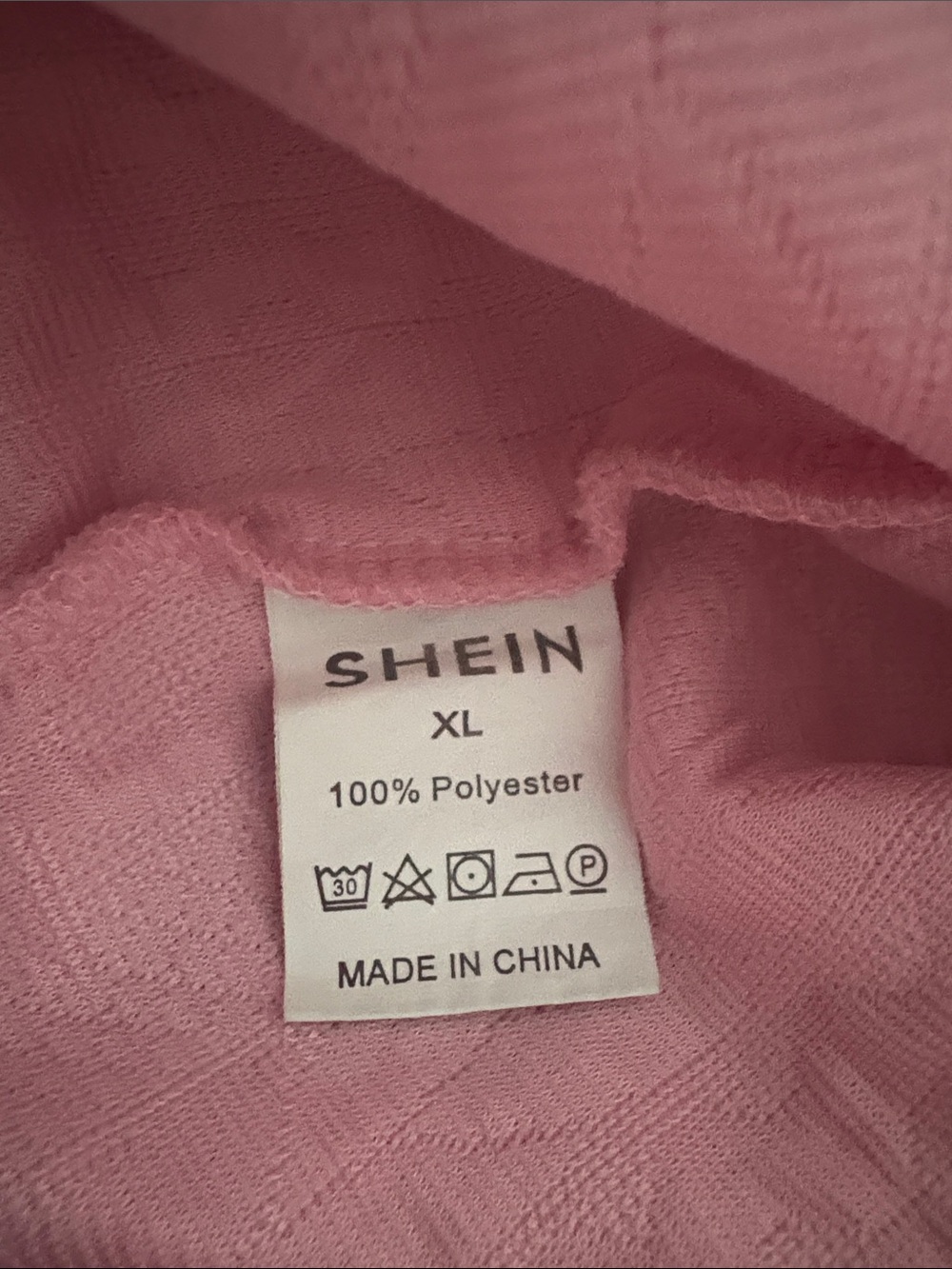 SHEIN Pastel Pink Cable Knit Half-Zip Hoodie Sweatshirt - Picture 7 of 7